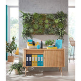 brievenmand met organizer, zachtblauw, Cosy serie