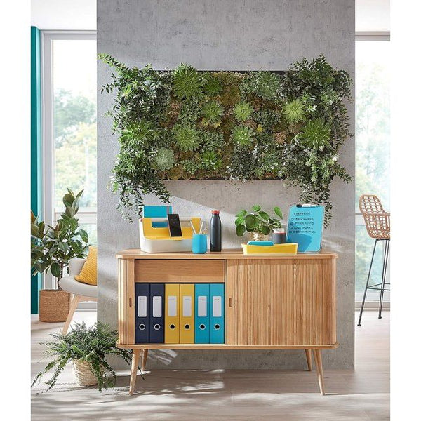 brievenmand met organizer, zachtblauw, Cosy serie