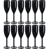 champagneglazen in zwart naar keuze 6, 12, 24 of 48 stuks 160 ml champagneglas champagneglas champagneglas champagneglazen inhoud, grootte: 12 stuks