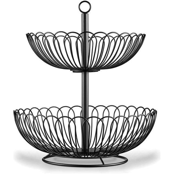 Fruitschaal modern - Top fruitmand zwart | fruitetagère voor het bewaren van fruit | wonen, fruitschaal, groot, fruitetagère, wonen