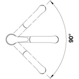 Hogedrukmengkraan met uittrekbare slang, terugslagklep, keramische cartridge, gegarandeerde waterkwaliteit en waterbesparing, chroom