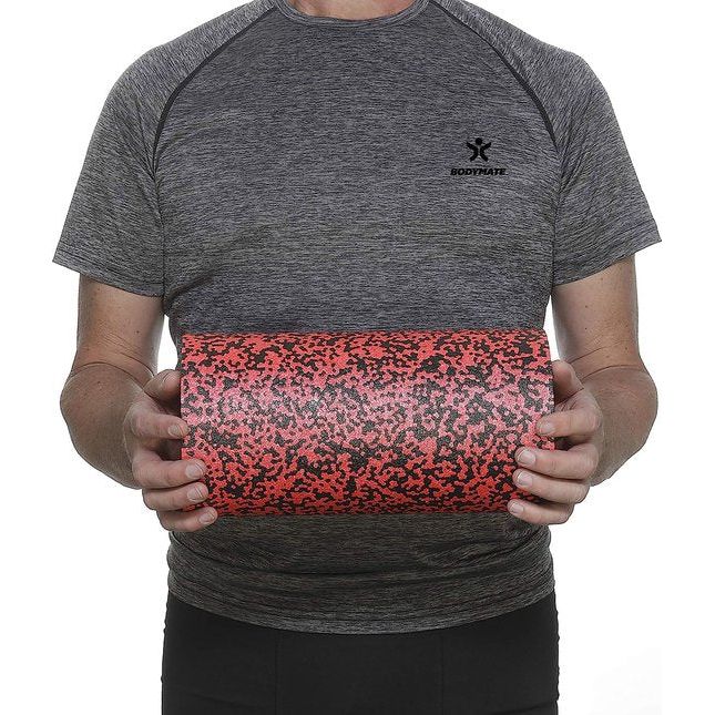 professionele fascia rol standaard medium-hard, lengte 30 cm, diameter 15 cm, met gratis e-book, zwart