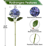 Artificial Hydrangea Flowers, Real Touch Artificial Flowers, Like Real Hydrangea, Artificial Branches, Flower Arrangement for Office Tables, Hotels, Receptions, Waiting Rooms, Dining Tables, Cafes