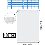 Ritszak, herbruikbaar, 30 stuks, 17 x 25 cm, ritssluiting, reistas, waterdicht, frost ritssluiting, plastic zak, opbergzak voor kleding, ondergoed, handdoek, schoenen, cosmetica