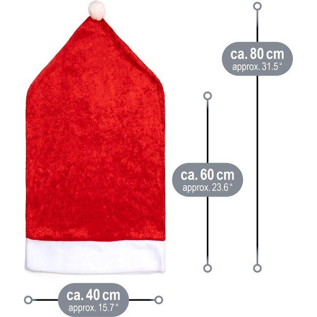 2 x premium stoelhoezen - kerstdecoratie voor stoelen - stoelhoezen in kerstdesign