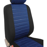 Stoelhoezen, voor autostoelen vooraan, 2 stuks, voor personenauto's, bestelwagens en busjes zonder zij-airbag, universeel, blauw