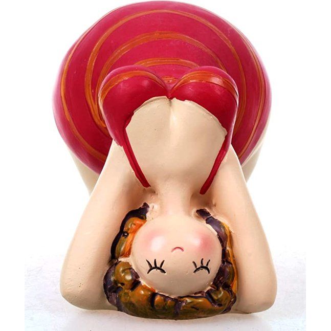 Chique ontwerp yoga dame in rood zwempak 11 cm figuurbrug setu bandhasana meisje vollere dame badmix dikke vrouw badkamer pilates joga