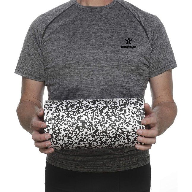 professionele fascia rol standaard medium-hard, lengte 30 cm, diameter 15 cm, met gratis e-book, zwart