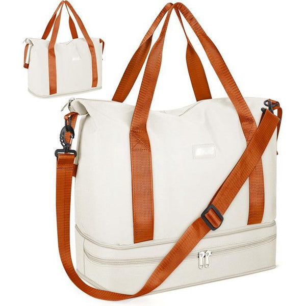 Opvouwbare reistas met schoenenvak en nat vak, waterafstotende weekendtas, gymtas, handbagage, tas, trainingstas voor dames en heren