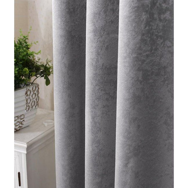 Gordijnen, 2-delige set, ondoorzichtig, verduisteringsgordijnen, thermisch gordijn met geplooide tape, zware hoogwaardige verduisteringsgordijnen in damast crush look