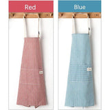 2 stuks kookschort, keukenschort voor dames, katoen, verstelbare schort met lange banden, kookschort met verstelbare nekriem voor koken, bakken, huishoudelijk werk, voor dames en heren, blauw, 72cm*68cm