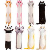 Frooneys Jetro - Lange pluche/plush/plushie knuffel kussen - Kawaii Kat Hugger - 90cm