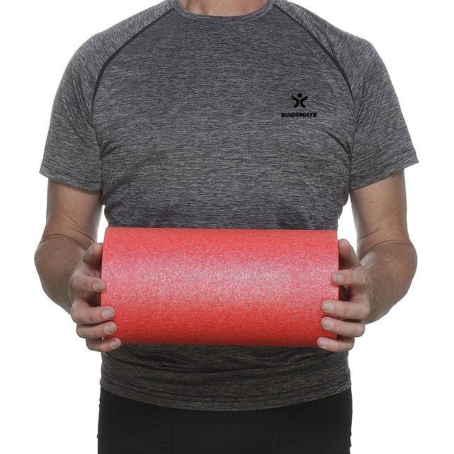 professionele fascia rol standaard medium-hard, lengte 30 cm, diameter 15 cm, met gratis e-book, rood