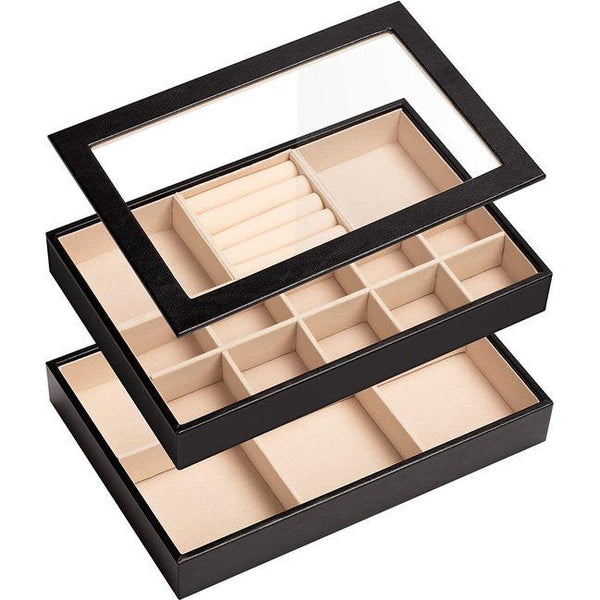 Stapelbaar sieradendienblad, sieradenschatpan, opberglade, opslag, sieraden, opslag voor dames