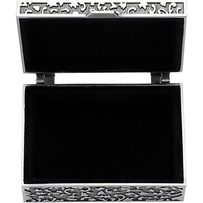 Rechthoekige sieradendoos, metalen sieradendoos, sieradendoos, sieradendoos, rechthoekig, voor sieraden van vrouwen, ring, sieradenopslag, cadeau voor Moederdag en bruiloft, verjaardag