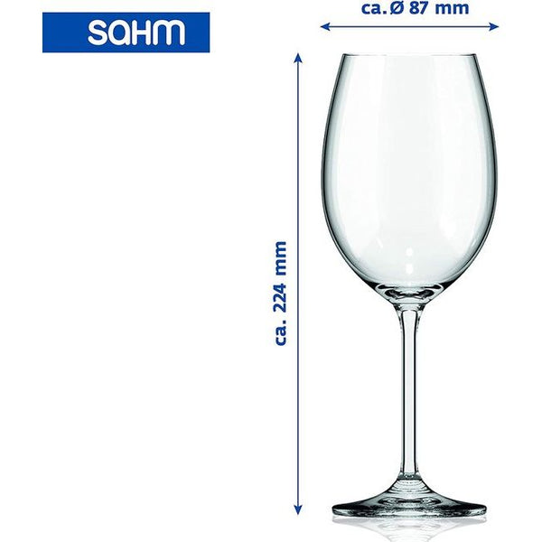 Witte wijnglazen, set van 6, 450 ml, witte wijn, vaatwasmachinebestendige witte wijnglazen, duurzame wijnglazen, witte wijn