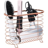 Vrijstaande krantenhouder voor de badkamer mooie tijdschriftenverzamelaar van metaal chique badkameraccessoires voor kranten, tijdschriften, boeken enz. roodgoud