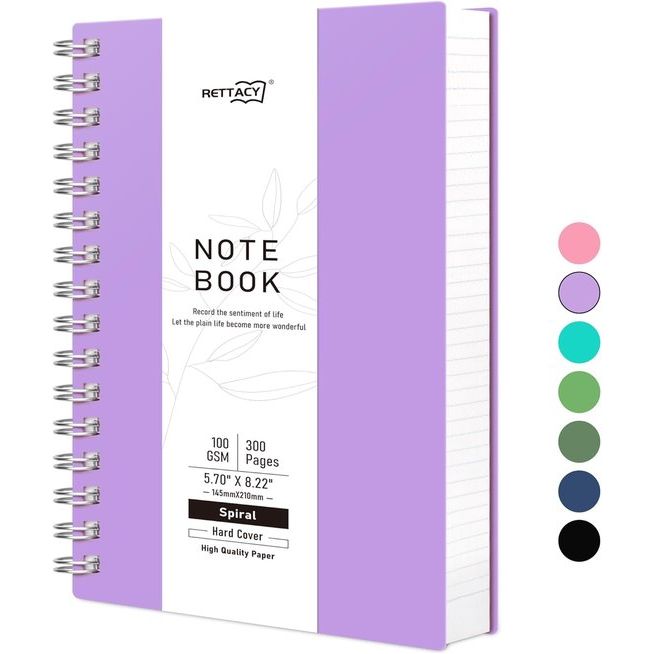 Notitieboek, A5, gestippeld, Bullet Dot Journal, spiraalnotitieboeken, 300 vellen/150 pagina's om te schrijven, 100 g/m², pvc-hardcover, voor vrouwen, mannen, werk, kantoor, school, 14,5 x 21
