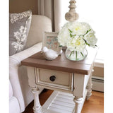 Kunstbloemen met 6 pioenroos in glazen vaas, pioenroos, kunstmatig 3D-print, echte pioenroos, voor bruiloft, thuis, hotel, feest, bloemstuk