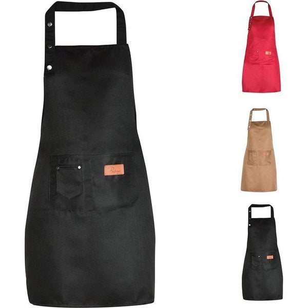 Emilia keukenschort voor dames en heren met zakken, geschikt voor grote maten, waterdicht
