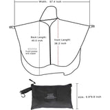 Regenponcho voor dames, uniseks, regencape, waterdicht, festival, regenjas, herbruikbaar, regenponcho, wandelen, fietsen, outdoor, multifunctionele regenjas met capuchon