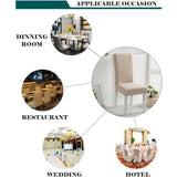 Stoelhoezen, 4/6 stuks, elastisch, modern, wasbaar, duurzaam, universeel, voor eetkamer, hotel, banket, bruiloft, feestdecoratie