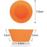 Herbruikbare muffinvormpjes van hoogwaardig silicone, milieuvriendelijke vormen, cupcakevormpjes, bakvormen, 8 kleuren, set van 24