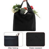 3 stuks opvouwbare boodschappentassen, milieuvriendelijke boodschappentassen, opvouwbare boodschappentassen met aangebrachte zak, herbruikbare boodschappentassen, wasbaar, duurzaam en licht