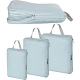 Kofferorganizerset, 4-delig, ultralichte pakketten, kofferpakketten, S/M/L/XL, inpakbare bussen, inpakbare bussen voor kledingbekers, als bagage-organizerset (donkergrijs)