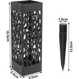 4X grafvaas met grondpin, grafbloemenhouder, begraafplaatsvaas voor het decoreren van begraafplaatsen en tuinen, plastic begraafplaatsvaas