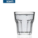 Set kleine waterglazen, vaatwasmachinebestendig, 6 stuks, kleine drinkglazen van elk 280 ml, ook ideaal als sapglazenset