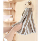 Set van 2 microvezel handdoeken, sterk waterabsorberende microvezel handdoeken, super zachte douchehanddoeken, sneldrogend en absorberend, 40 cm x 76 cm, bruin