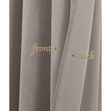 Productdetails: Verkocht als twee stuks fluwelen gordijnen. Hoogte 260 cm x breedte 132 cm per stuk. (De hoogte wordt gemeten vanaf het bovendeel van de inslagringen.