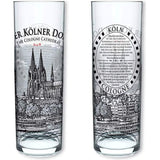 Kölschglas | 6-pack van elk 0,2 ml | Keulse Dom illustratie | bierglazen, Kölner-stangen, drinkglazen