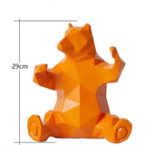 Moderne Sculptuur Decor Bier Standbeeld Woonkamer Kunst Kunstwerk Polyresin Geel Cadeau 31 cm