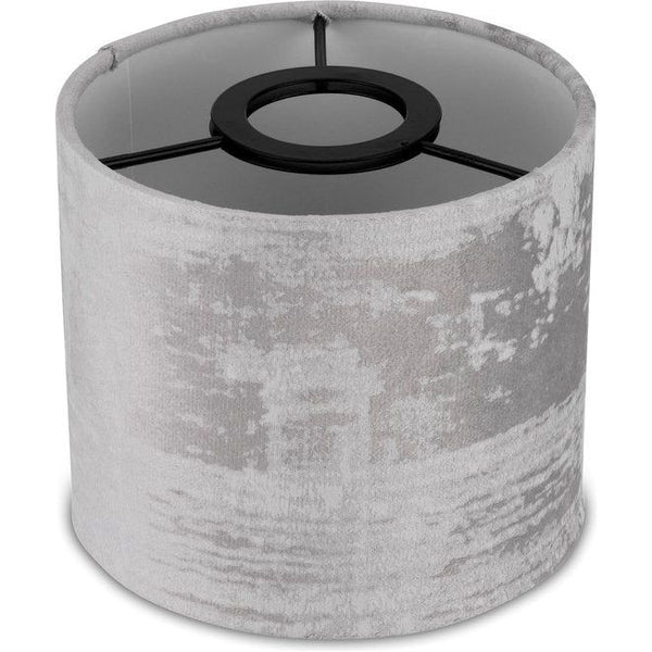 Lampenkap in vintage look - lampenkap voor tafellamp, 14cm, reserve lampenkap hang- en staande lamp, rond, grijs