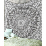 Mandala wandtapijt - decoratief strandlaken hippie wandtapijt olifant gooien wandtapijt - 152 x 127 cm - grijs Mandala wandtapijt - decoratief strandlaken hippie wandtapijt olifant gooien wandtapijt - 152 x 127 cm - grijs