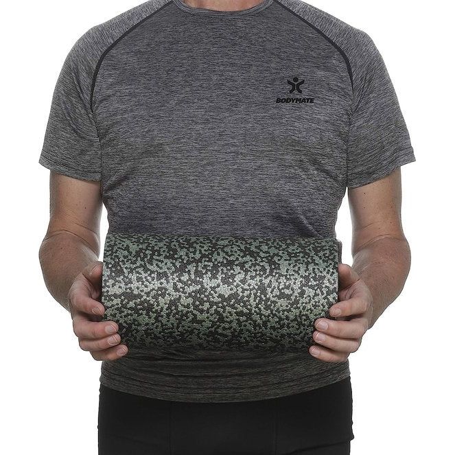 professionele fascia rol standaard medium-hard, lengte 30 cm, diameter 15 cm, met gratis e-book, zwart