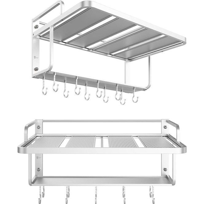 Magnetronhouder met 2 planken, plank voor de keuken, om op te hangen.