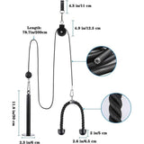 Kabeltrekken, fitness, fitness, onderarmtrainer, trekkoord, trainhard kabel, triceps trainingsapparaat, lattrektoren voor thuis, gym, riemschijf, kabelmachine