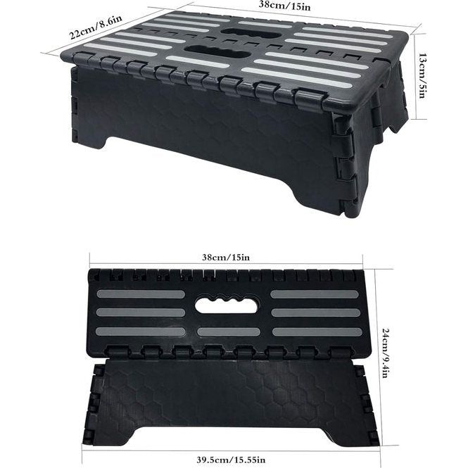 Opstapkruk Draagbare opvouwbare opvouwbare kruk Keukenkruk Opvouwbare opstap Kindervoetenbank Antislipoppervlak en antislipvoeten Klimhulpkruk voor ouderen, kleine kinderen, badkamer, slaapkamer