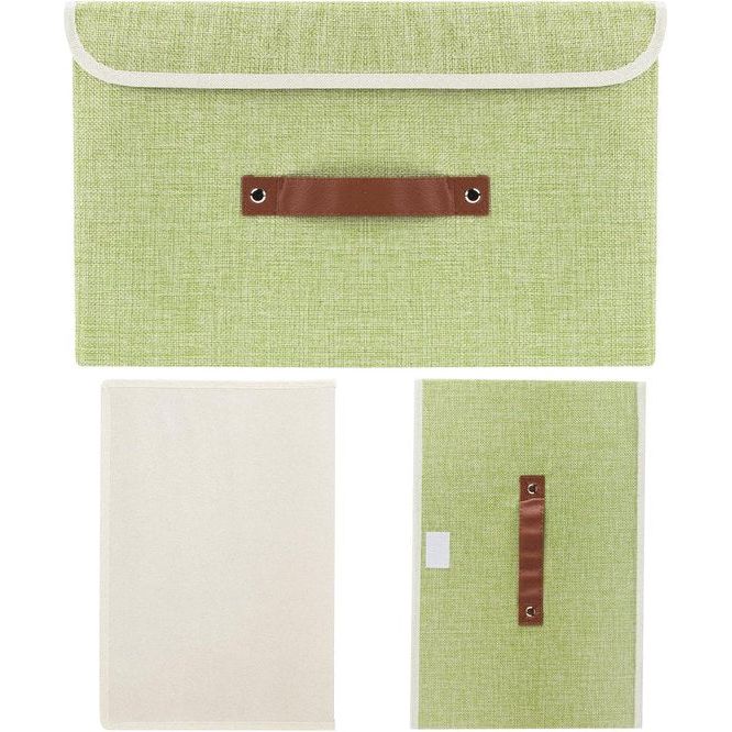 3 stuks opvouwbare opbergdozen met deksel, opbergdozen met deksel, dozen voor kleding, opbergdozen voor speelgoed, rek - groen
