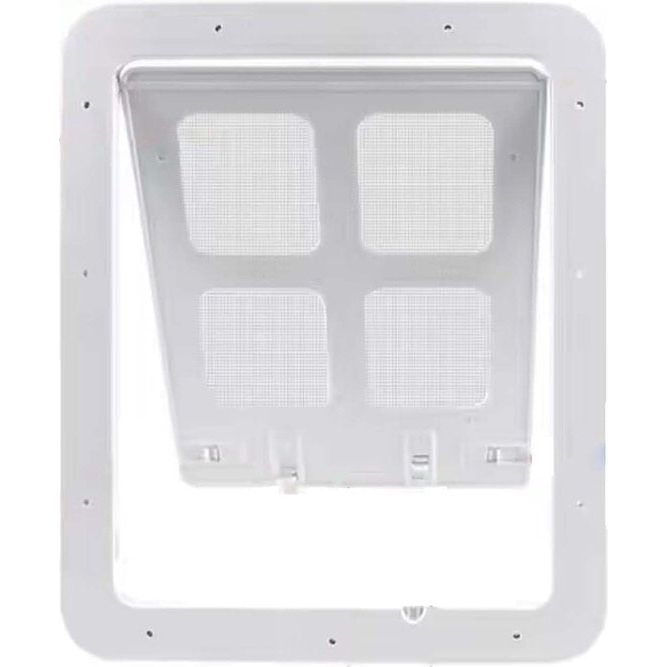 Kattenluik, hondenluik, kattenluik voor insectenbescherming, muggenbeschermingsaccessoires voor katten, kattenluik, binnendeur, vliegenhor, kattenluik voor puppy's en kleine katten (wit)