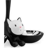 Kattenbak van roestvrij staal en thermoplastische hars, zwart, 32 cm