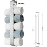 Handdoekhouder zonder boren, gastendoekhouder, zelfklevend, roestvrij staal, wandmontage, 42 cm