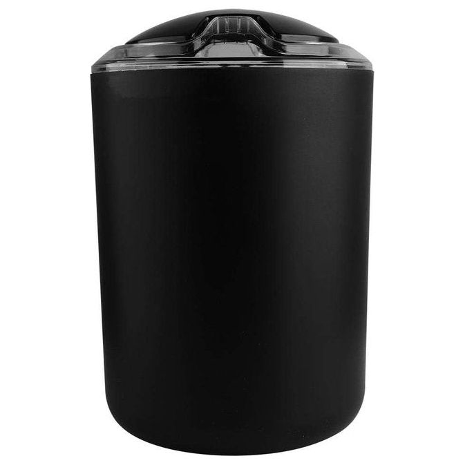 Badkamerset, badkameraccessoires, 6-delige set, tandenborstelhouder, vuilnisbak, toiletborstelhouder, wasbeker, zeepdispenser, perfect voor gezinnen of hotels (zwart)