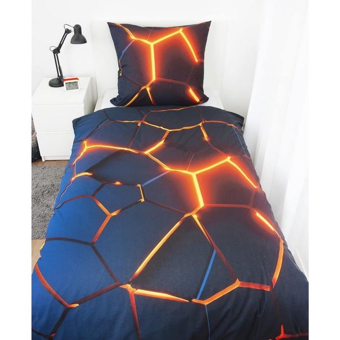 Beddengoedset, meerkleurig, Oostenrijkse maat Bedlinnenset, veelkleurig, Oostenrijkse maat