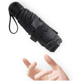 Mini Kleine Paraplu Zakparaplu met 6 Ribben, 260T Stof en Aluminium Paraplubak, Paraplu Compact Opvouwbaar Lichtgewicht Outdoor UV-bescherming Paraplu's