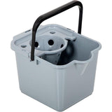 Emmer en wringer 100% gerecycled plastic 12L Lichtgrijs 12 Liter