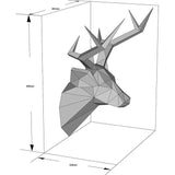 Yona DIY hertenkop Papercraft kit, Abstrakte Low Poly Animal DIY kits, Woningdecor, kids crafts kits, Cadeau, origami 3D, Papier sculptuur, 3D puzzel, Papercraft set voor volwassenen